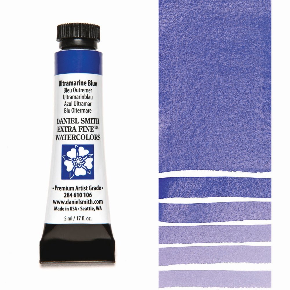 Daniel Smith Extra Fine Watercolor - Ultramarine Blue 5 ml (small tube) - merriartist.com