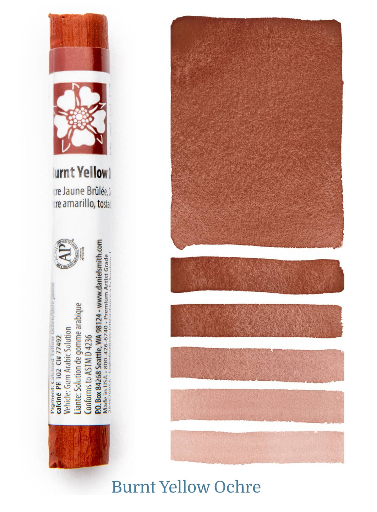 Daniel Smith Watercolor Stick - 3 inch - Burnt Yellow Ochre - merriartist.com