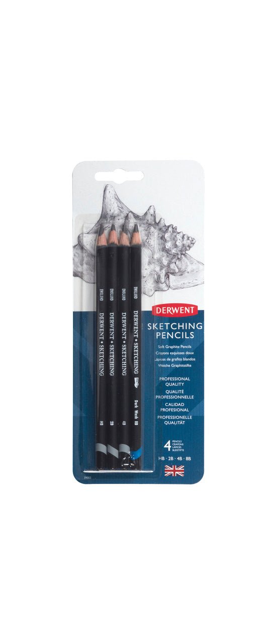 Derwent Sketching Pencil - 4 Pencil Set - merriartist.com