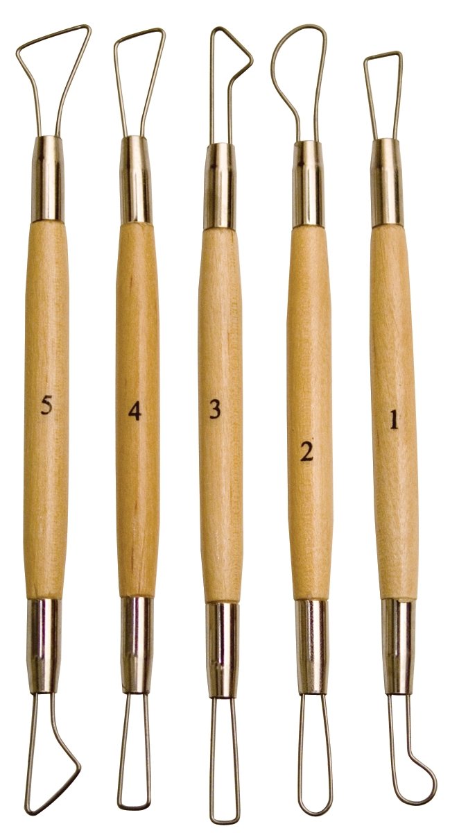 Clay Sculpting Tools, 6 PCS Double-Ended Stainless Steel Polymer