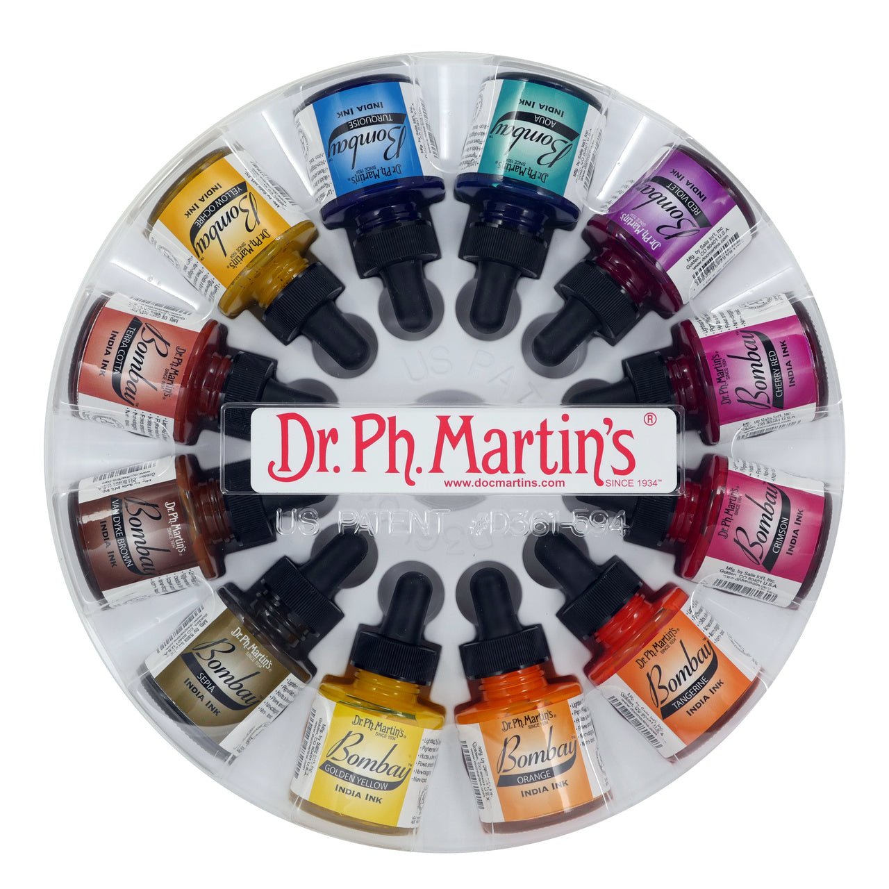 Dr. P.H. Martin Bombay India Ink - 1 ounce Set #2