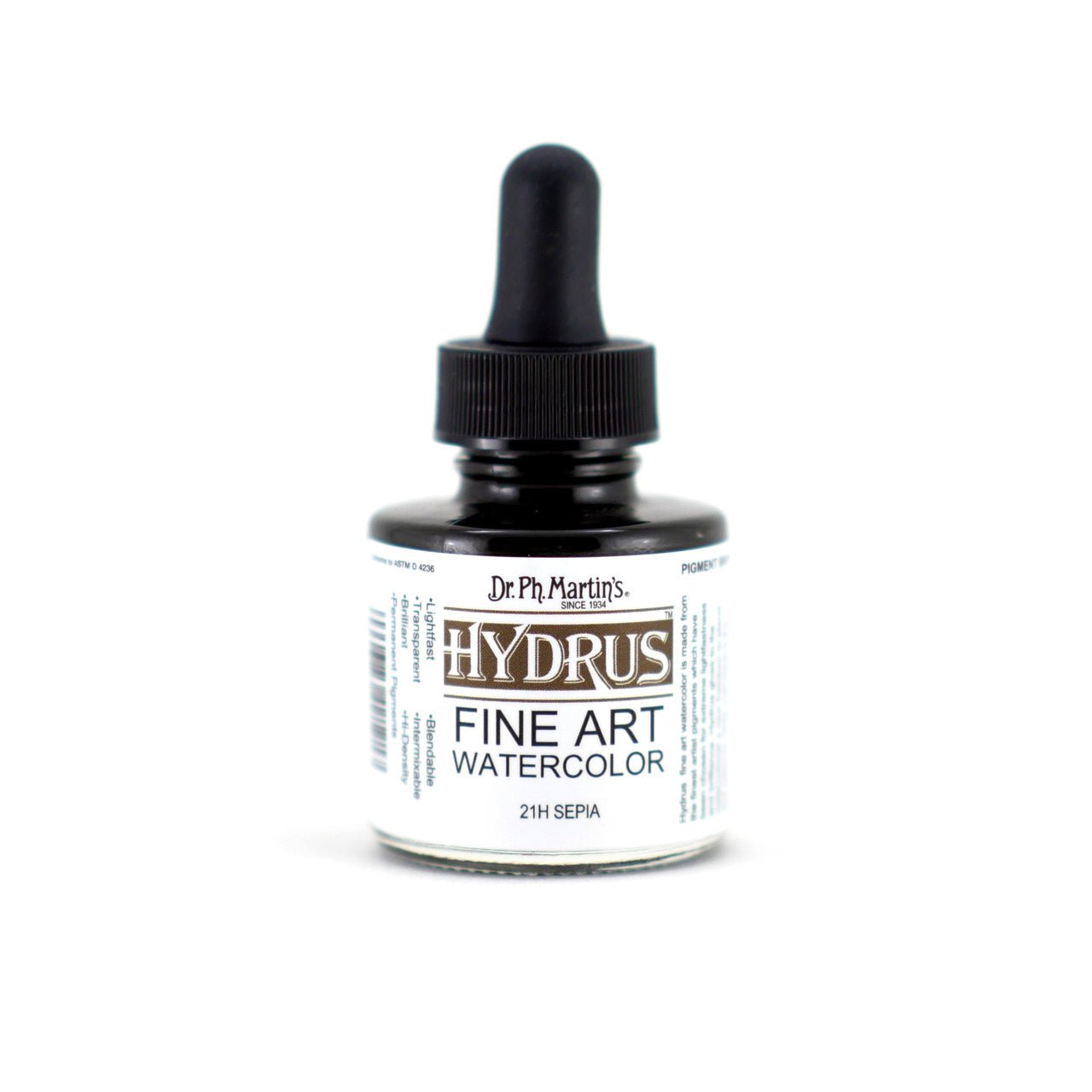 Dr. Ph. Martin's Hydrus Fine Art Watercolor 1 fl. oz. - Sepia - merriartist.com