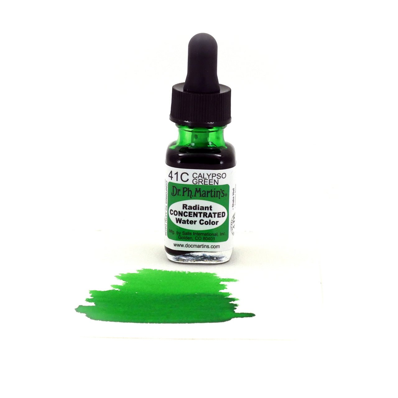 Dr. Ph. Martin's Radiant Watercolor .5 oz - Calypso Green - merriartist.com