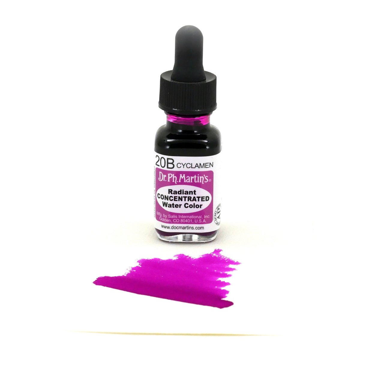 Dr. Ph. Martin's Radiant Watercolor .5 oz - Cyclamen - merriartist.com