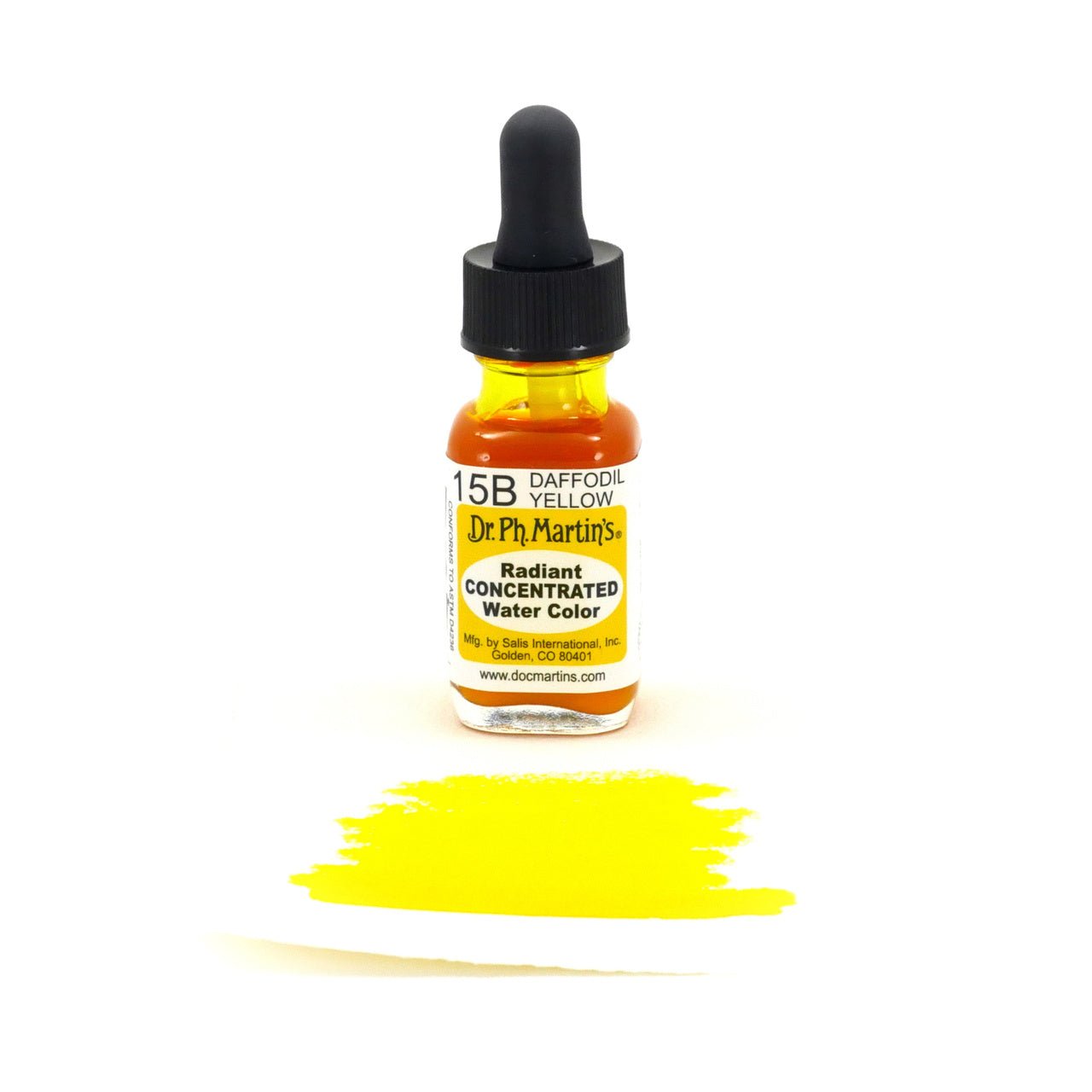 Dr. Ph. Martin's Radiant Watercolor .5 oz - Daffodil Yellow - merriartist.com