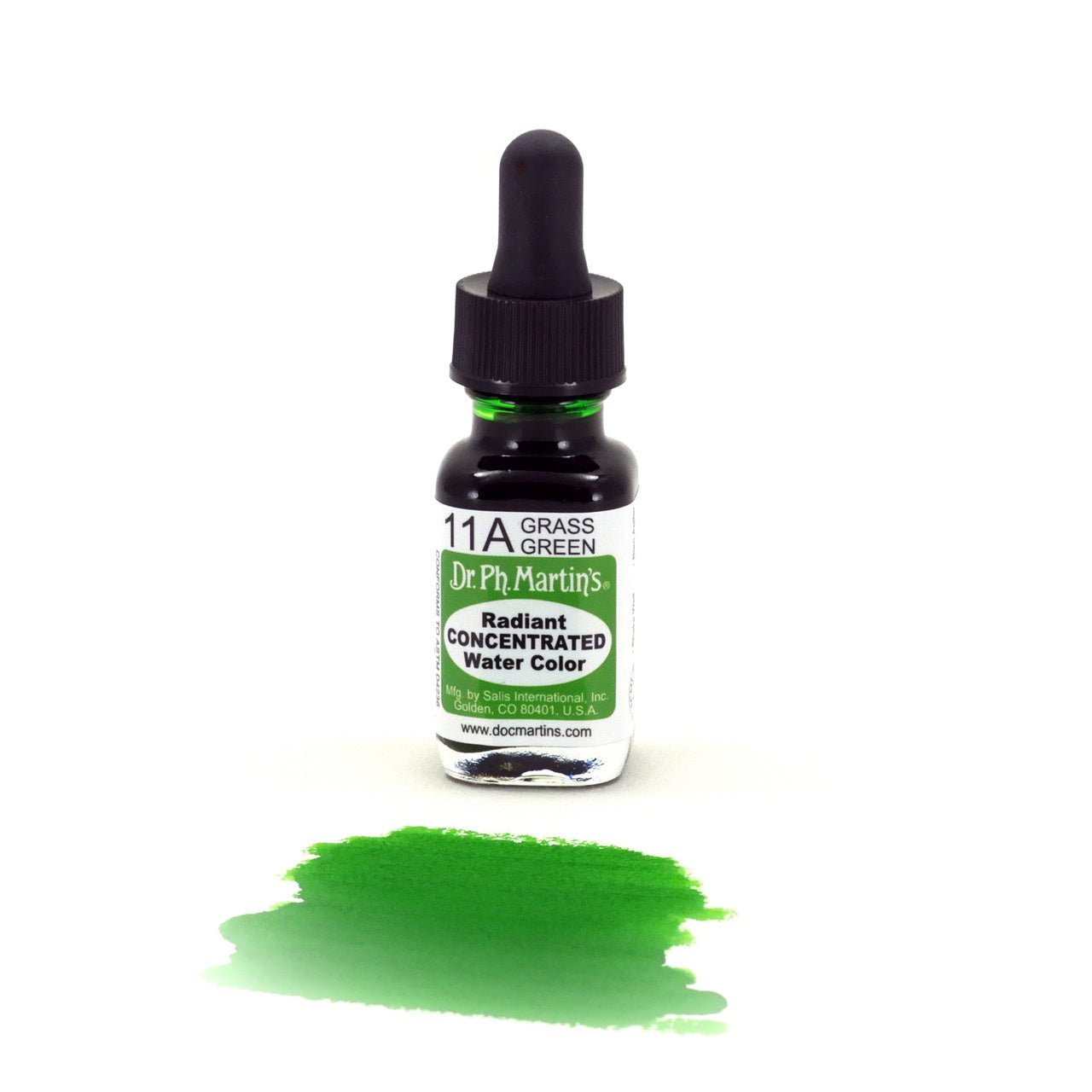 Dr. Ph. Martin's Radiant Watercolor .5 oz - Grass Green - merriartist.com