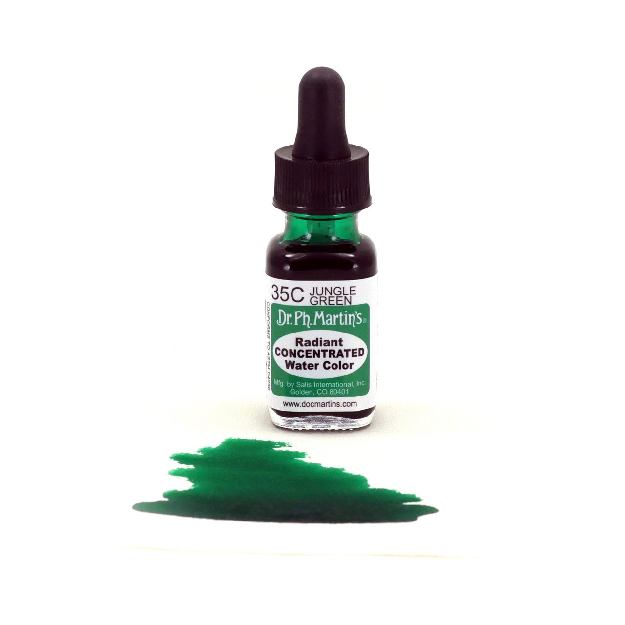 Dr. Ph. Martin's Radiant Watercolor .5 oz - Jungle Green - merriartist.com