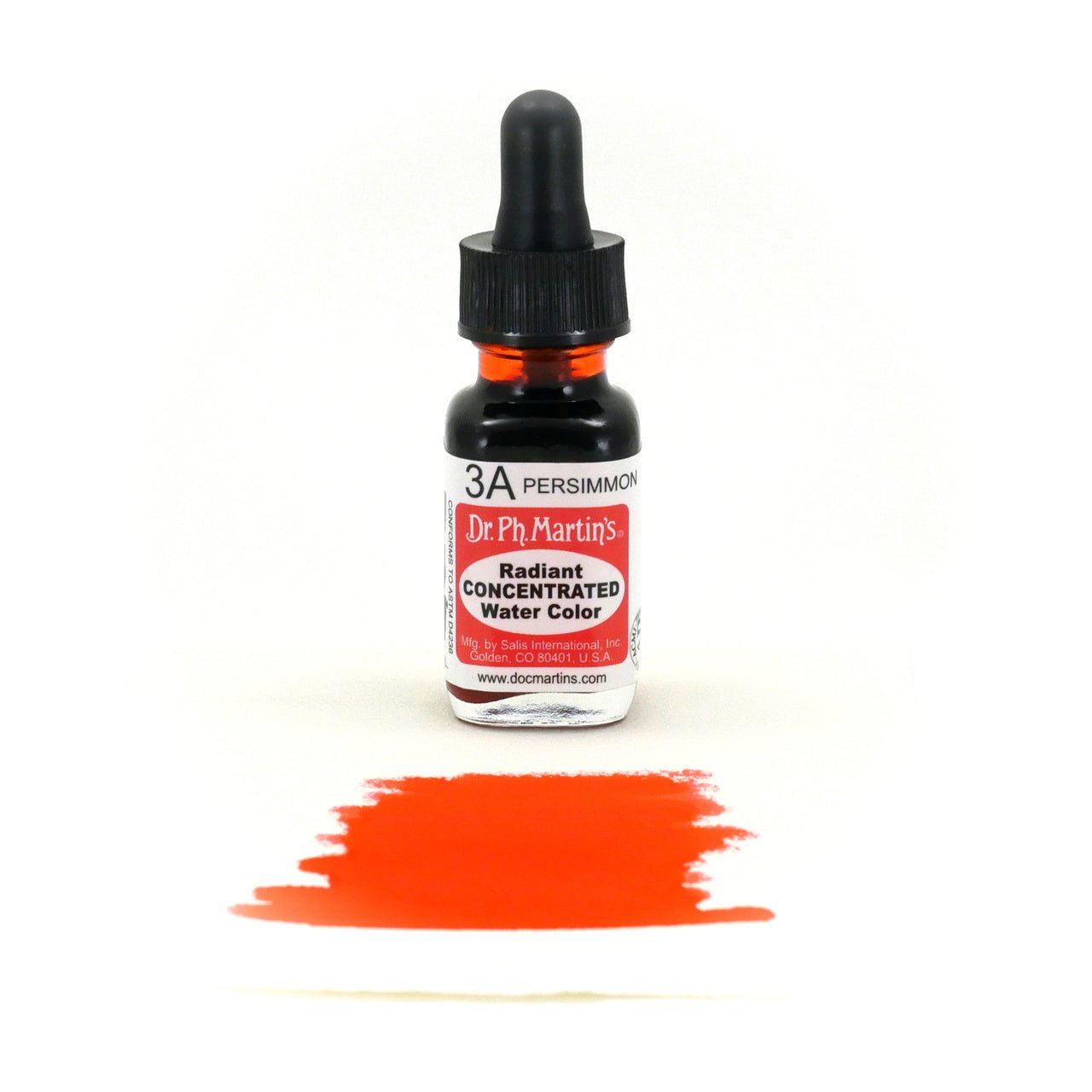 Dr. Ph. Martin's Radiant Watercolor .5 oz - Persimmon - merriartist.com