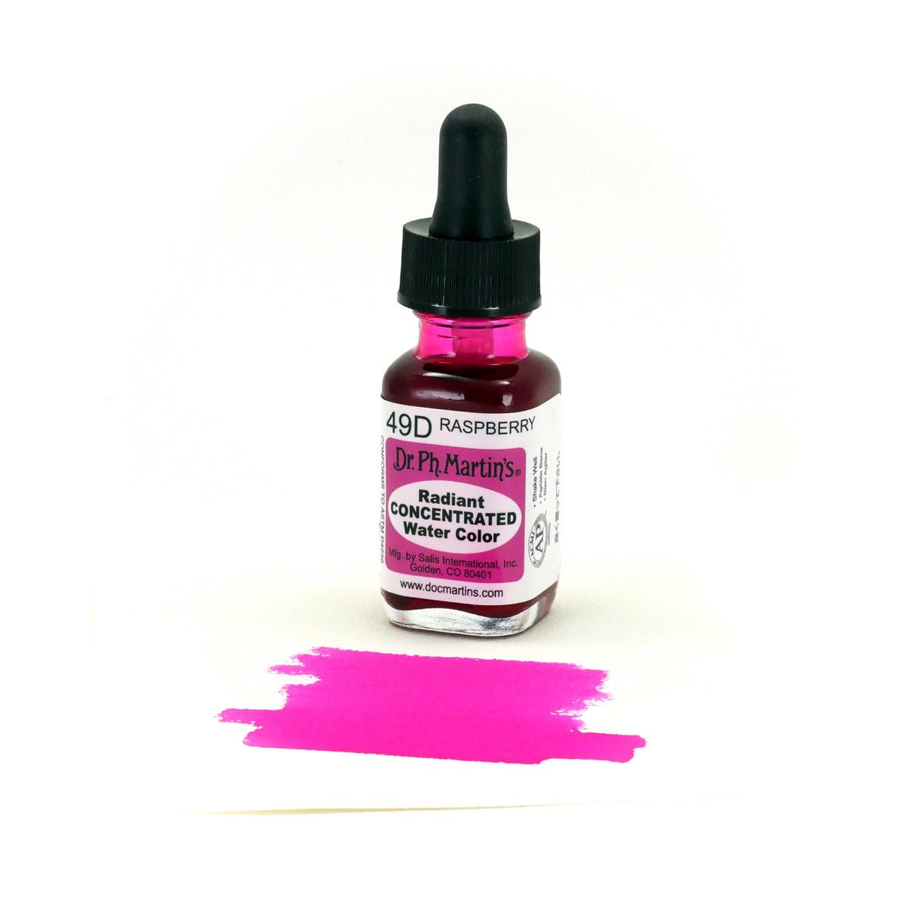 Dr. Ph. Martin's Radiant Watercolor .5 oz - Raspberry - merriartist.com