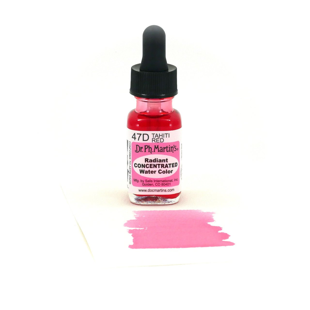 Dr. Ph. Martin's Radiant Watercolor .5 oz - Tahiti Red - merriartist.com