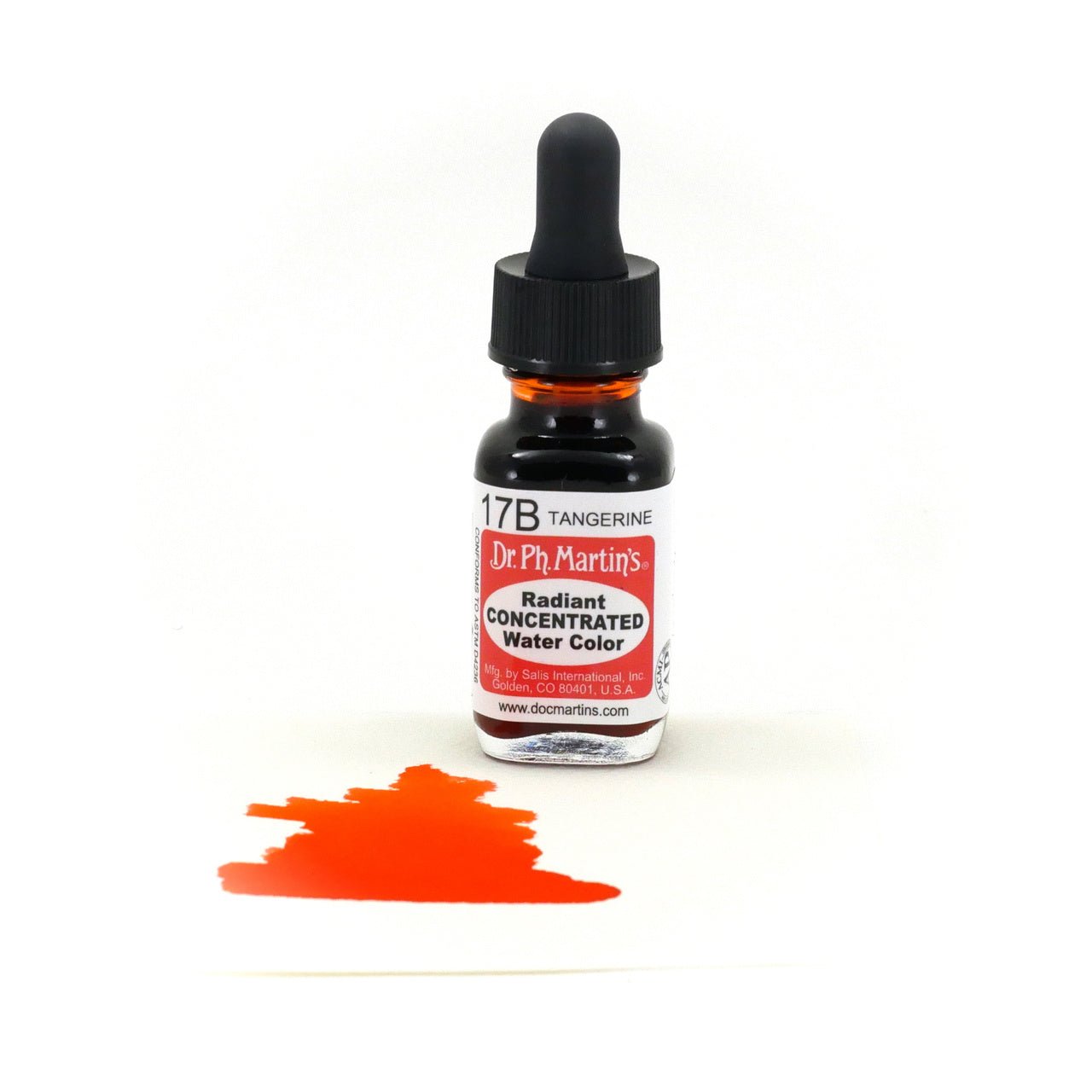 Dr. Ph. Martin's Radiant Watercolor .5 oz - Tangerine - merriartist.com