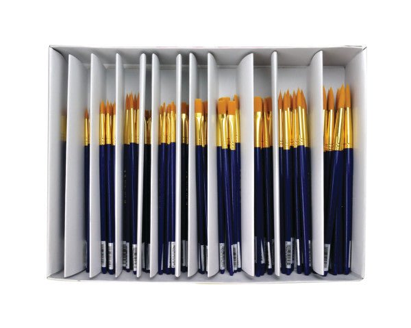 Economy Taklon Brush Class Pack - 144 Piece - merriartist.com