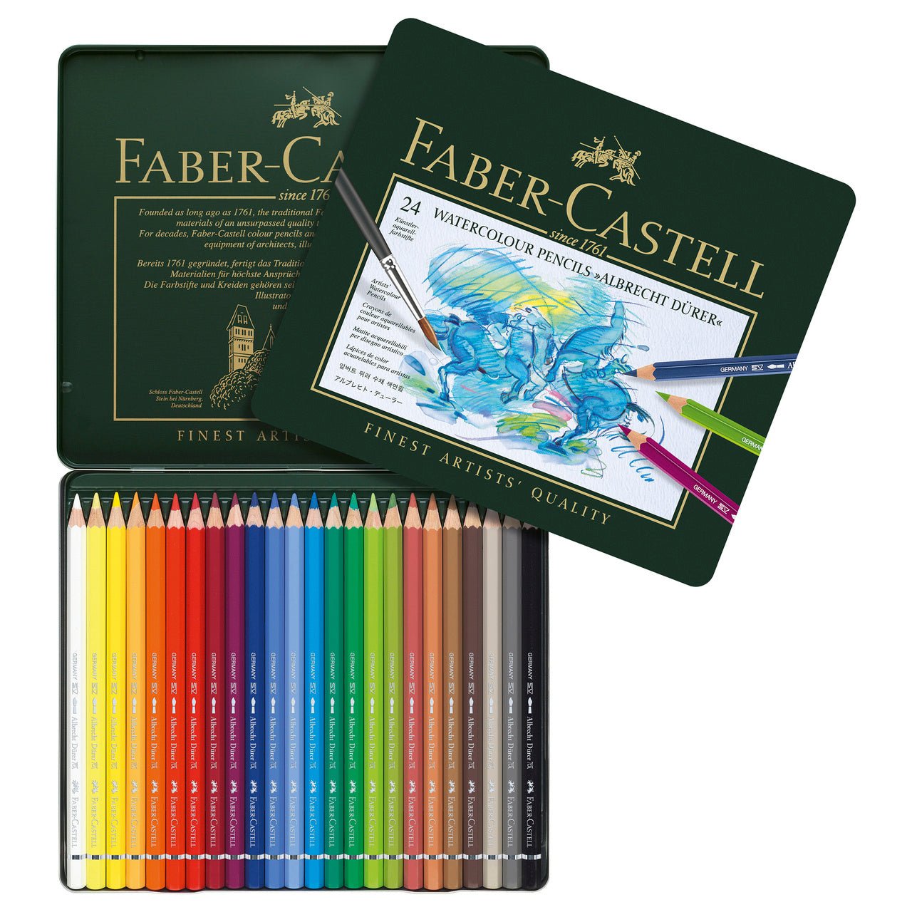 Faber-Castell Albrecht Dürer 水彩色鉛筆 24色 Albrecht Dürer watercolour pencil, tin of 24