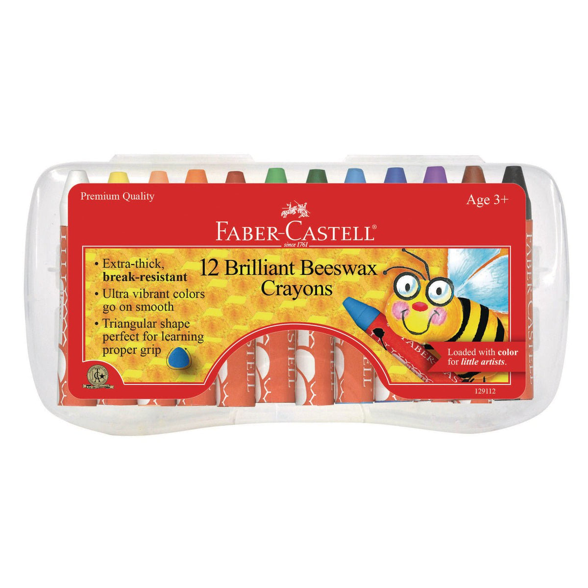 Faber-Castell Brilliant Beeswax Crayons Set of 12 - merriartist.com