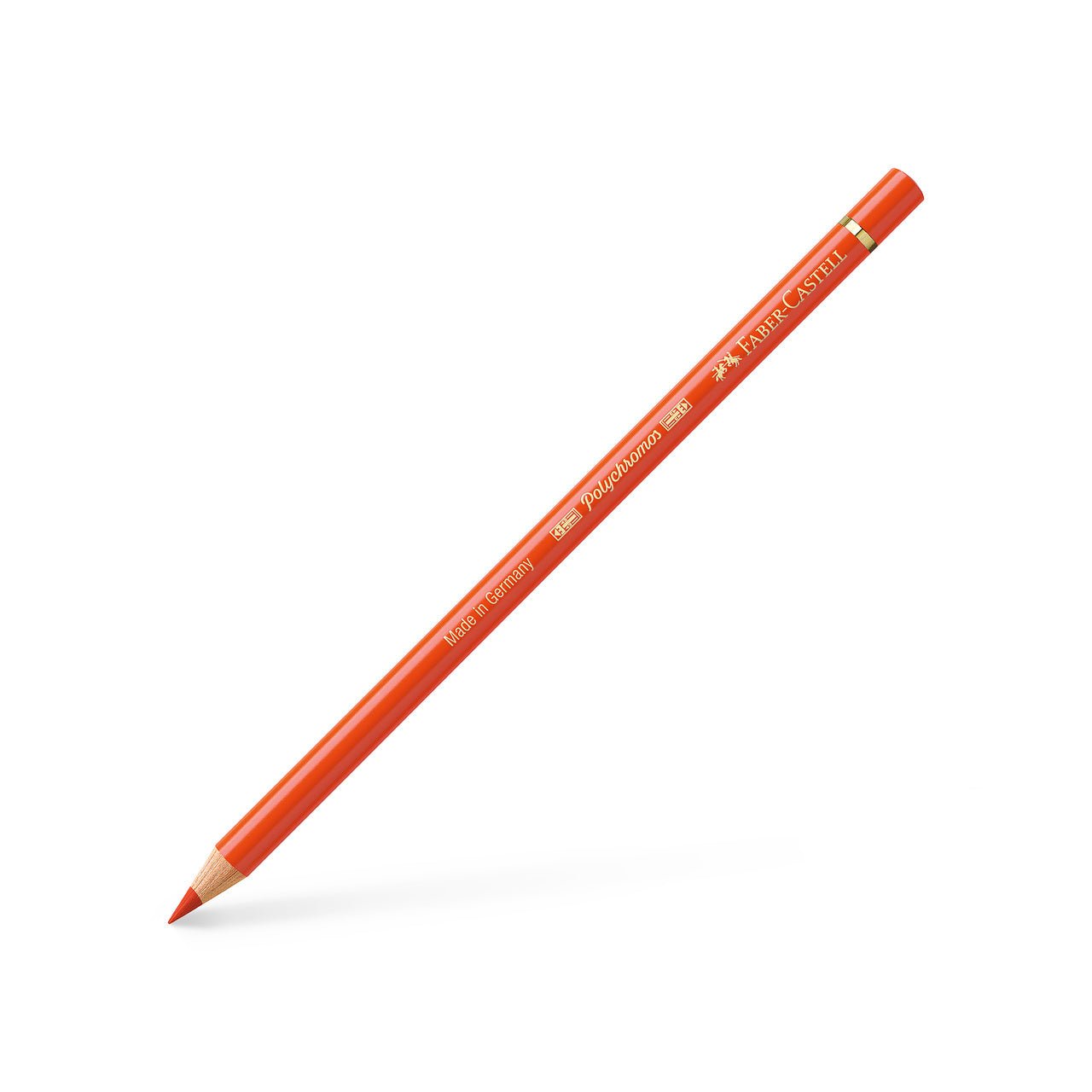 Faber Castell Polychromos Colored Pencil - 115 Dark Cadmium Orange - merriartist.com