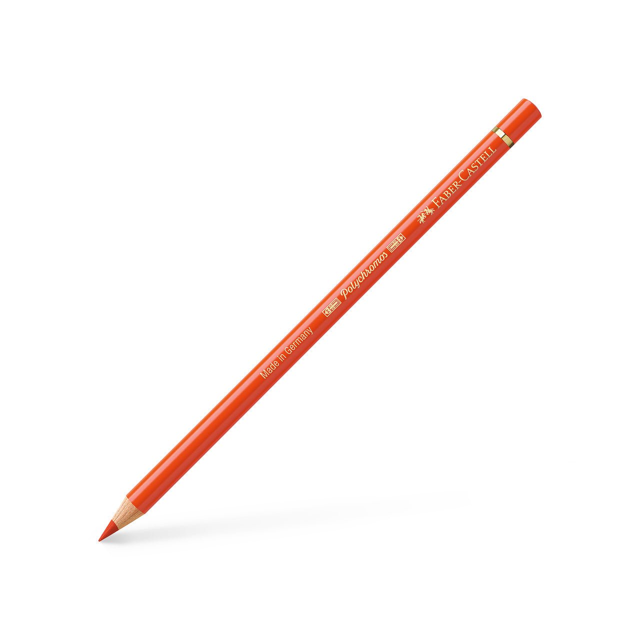 Faber Castell Polychromos Colored Pencil - 115 Dark Cadmium Orange - merriartist.com