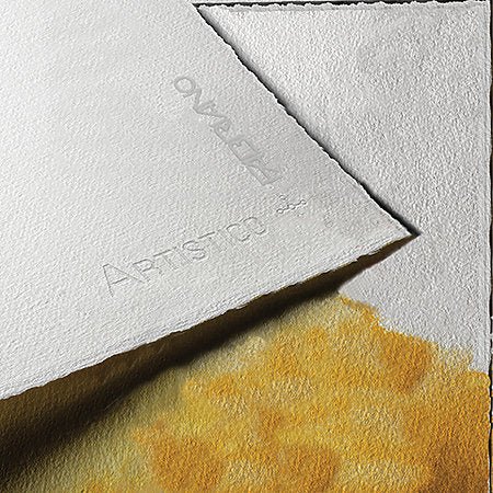 Fabriano Artistico Traditional White - 140 lb (300 gsm) Cold Press - 22"X30" w/4 Deckled Edges - Pack of 10 - merriartist.com