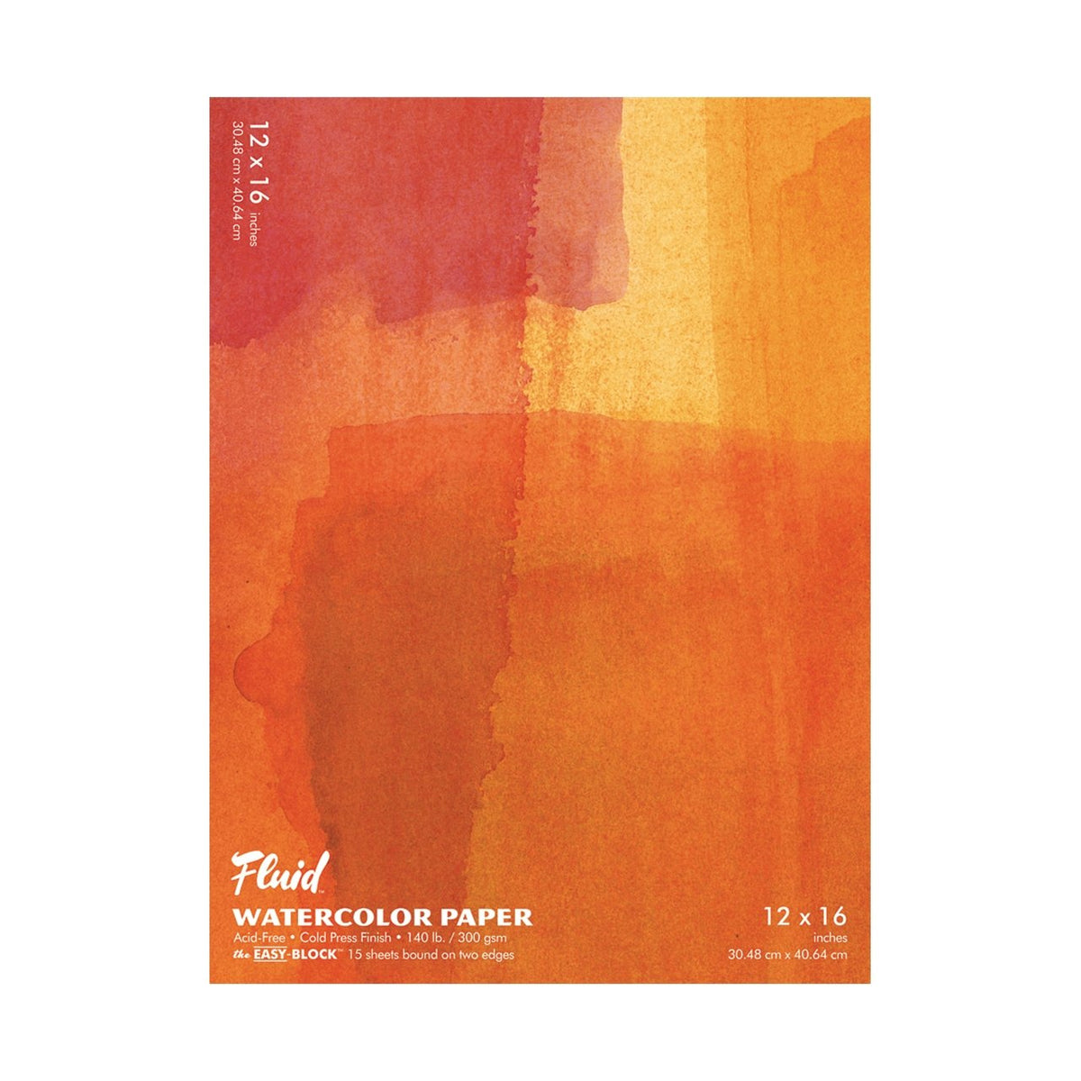 Fluid Watercolor Block - Cold Press - 12X16 - merriartist.com
