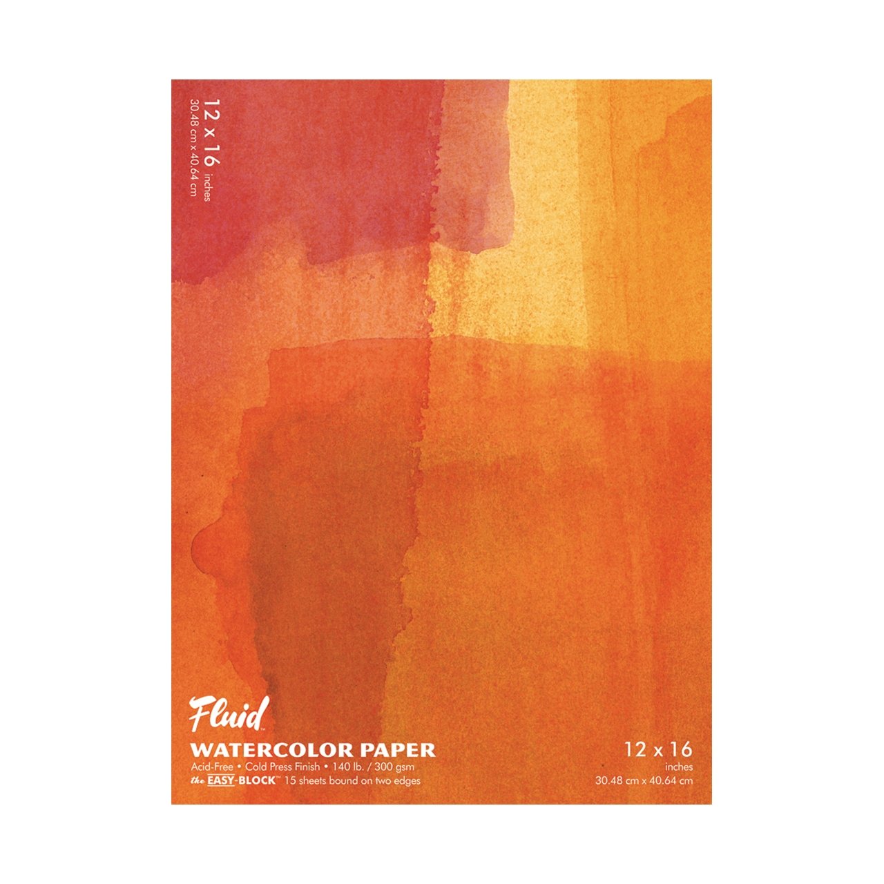 Fluid Watercolor Block - Cold Press - 12X16 - merriartist.com