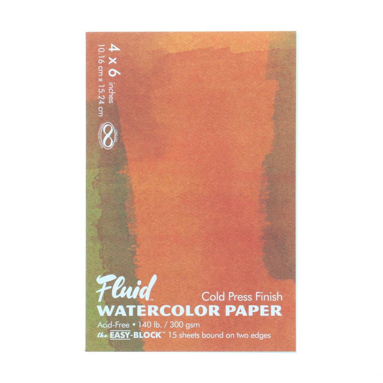 Fluid Cold Press Watercolor Paper 4 in. x 6 in. Block