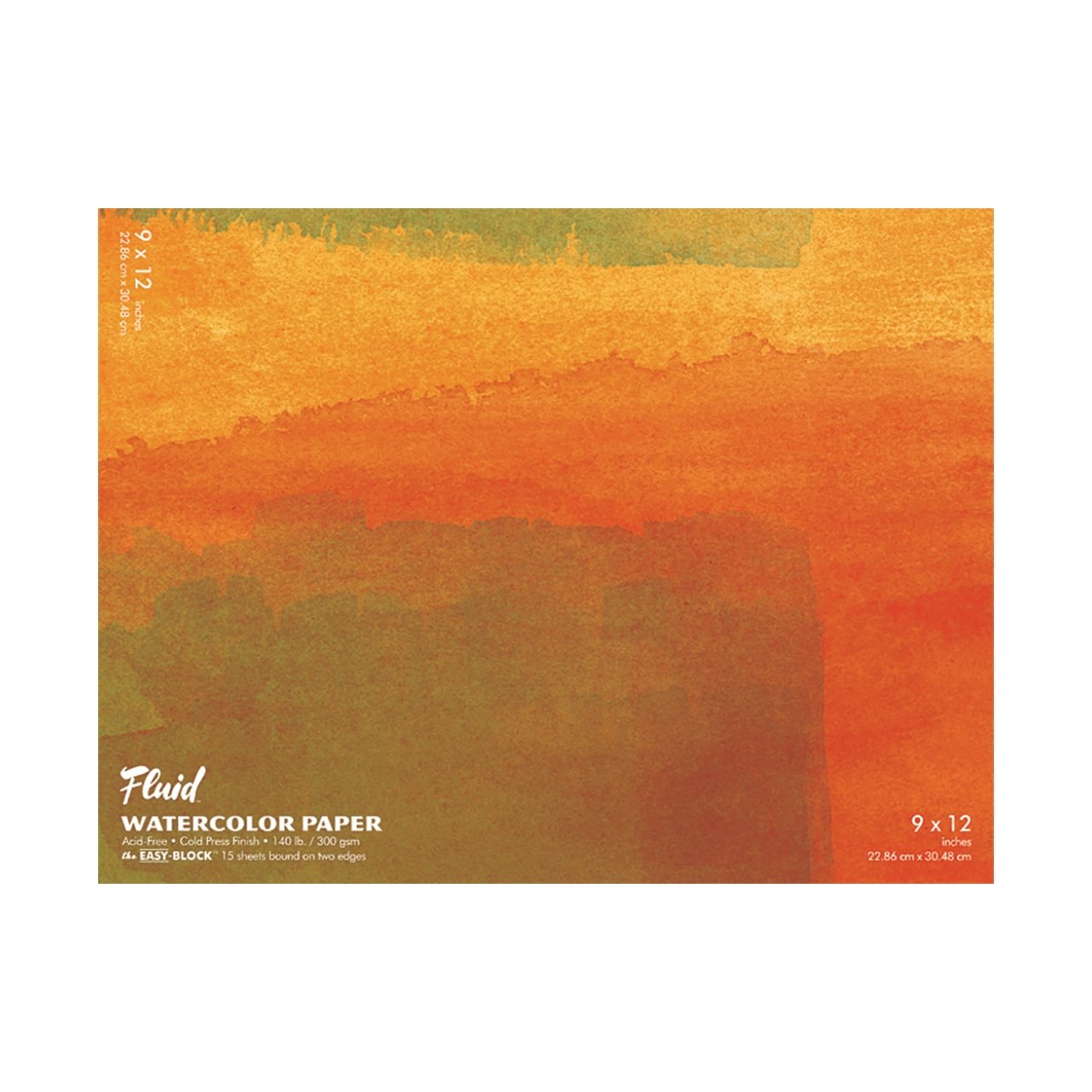 Fluid Watercolor Block - Cold Press - 9X12 - merriartist.com