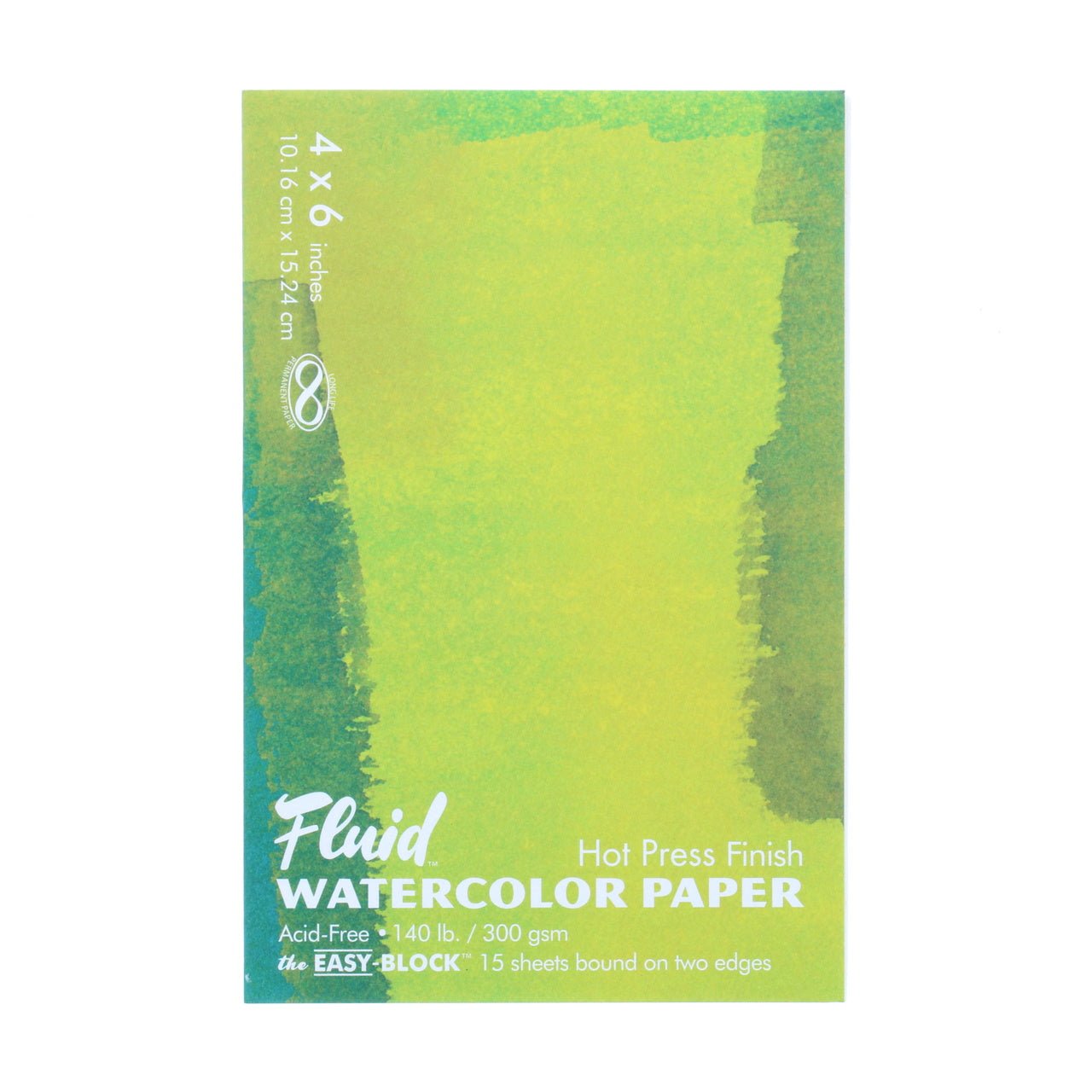 Fluid Watercolor Block - Hot Press - 4X6 - merriartist.com