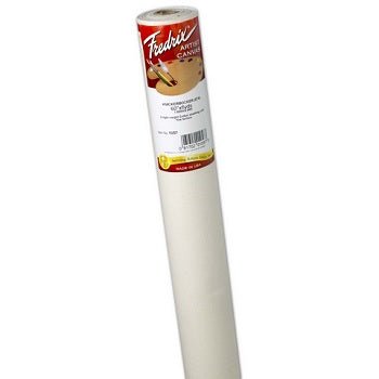 Fredrix Knickerbocker Cotton Canvas 6 oz (9 oz primed) - Primed 60x6 Yard Roll - merriartist.com