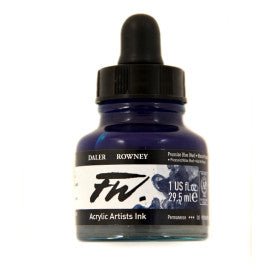 FW Acrylic Ink - 1 fl oz - Prussian Blue Hue - merriartist.com