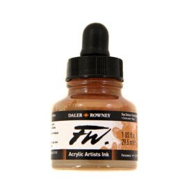 FW Acrylic Ink - 1 fl oz - Raw Sienna - merriartist.com