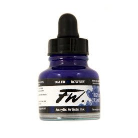 FW Acrylic Ink - 1 fl oz - Rowney Blue - merriartist.com