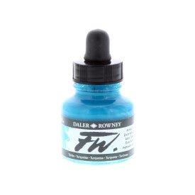 FW Acrylic Ink - 1 fl oz - Turquoise - merriartist.com