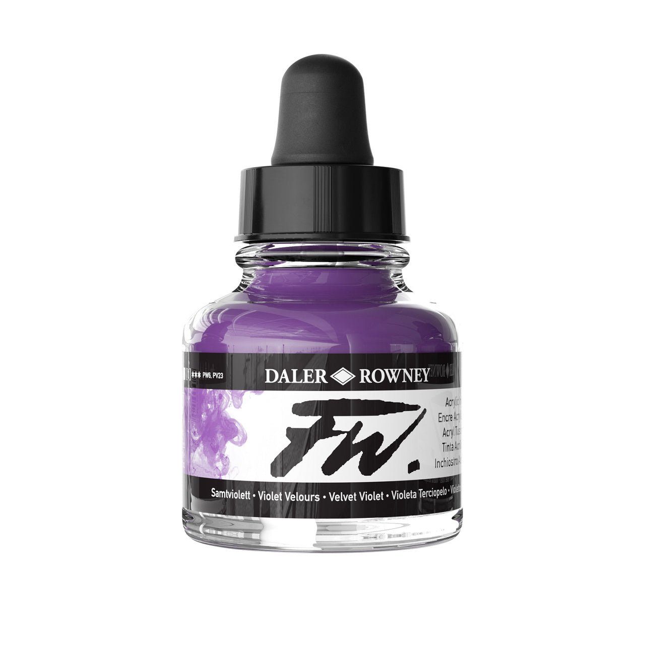 FW Acrylic Ink - 1 fl oz - Velvet Violet - merriartist.com