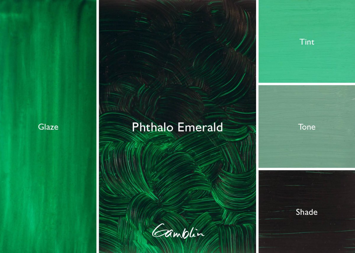 Gamblin Artist's Oil Colors Phthalo Emerald 37 ml - merriartist.com