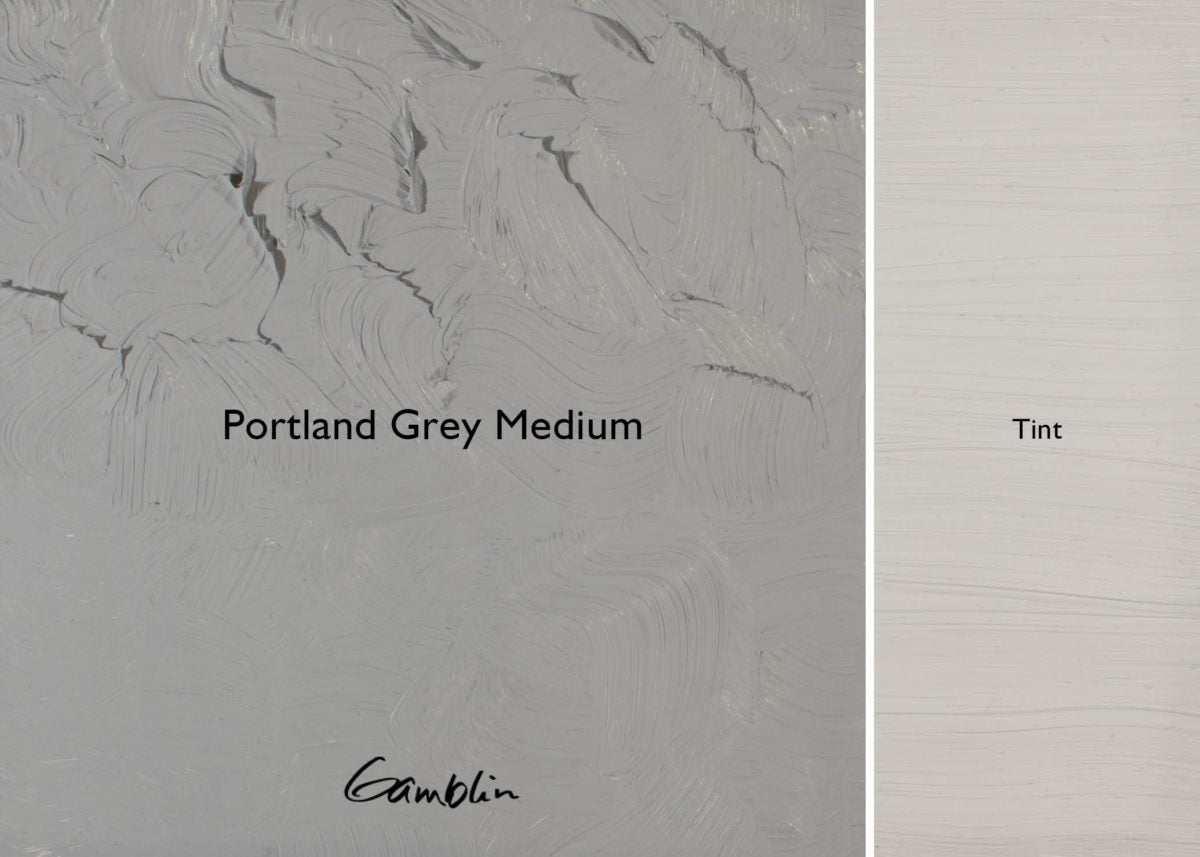 Gamblin Artist's Oil Colors Portland Grey Medium 37 ml - merriartist.com