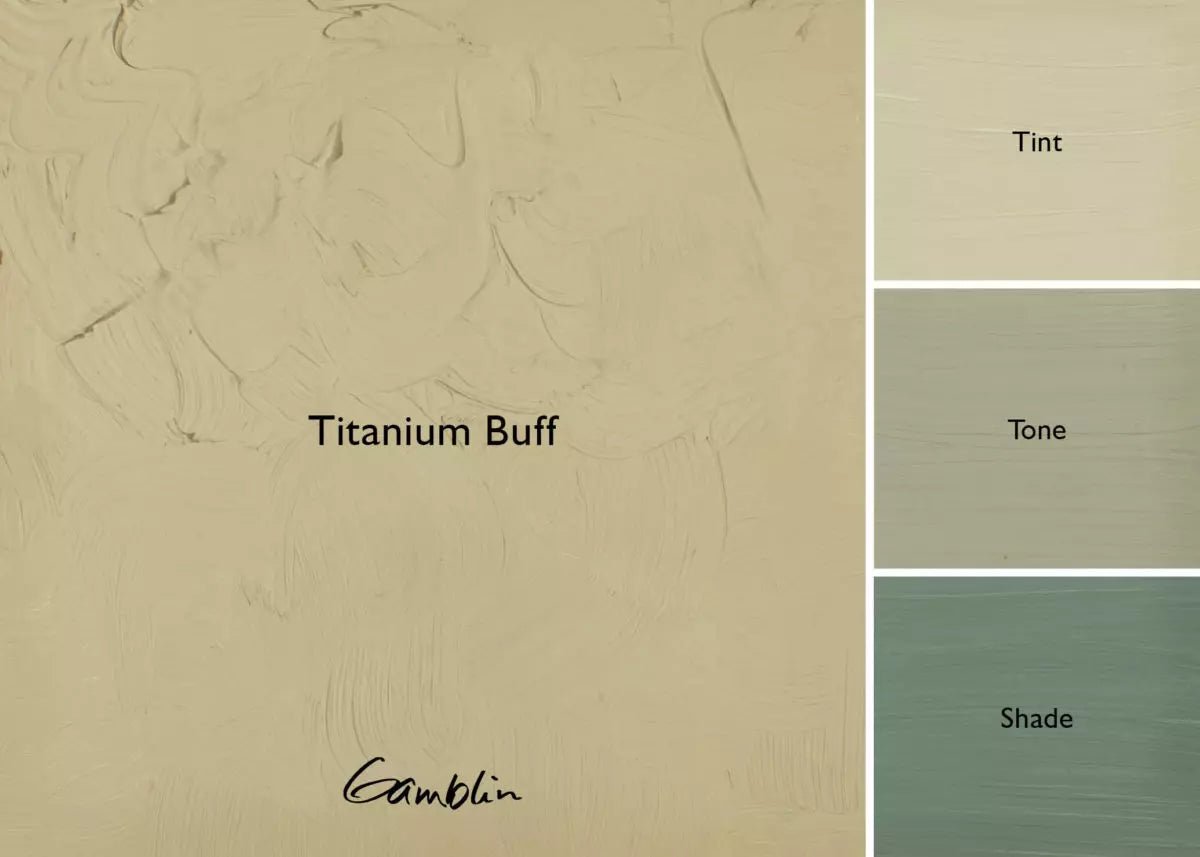 Gamblin Artist's Oil Colors Titanium Buff 37 ml - merriartist.com