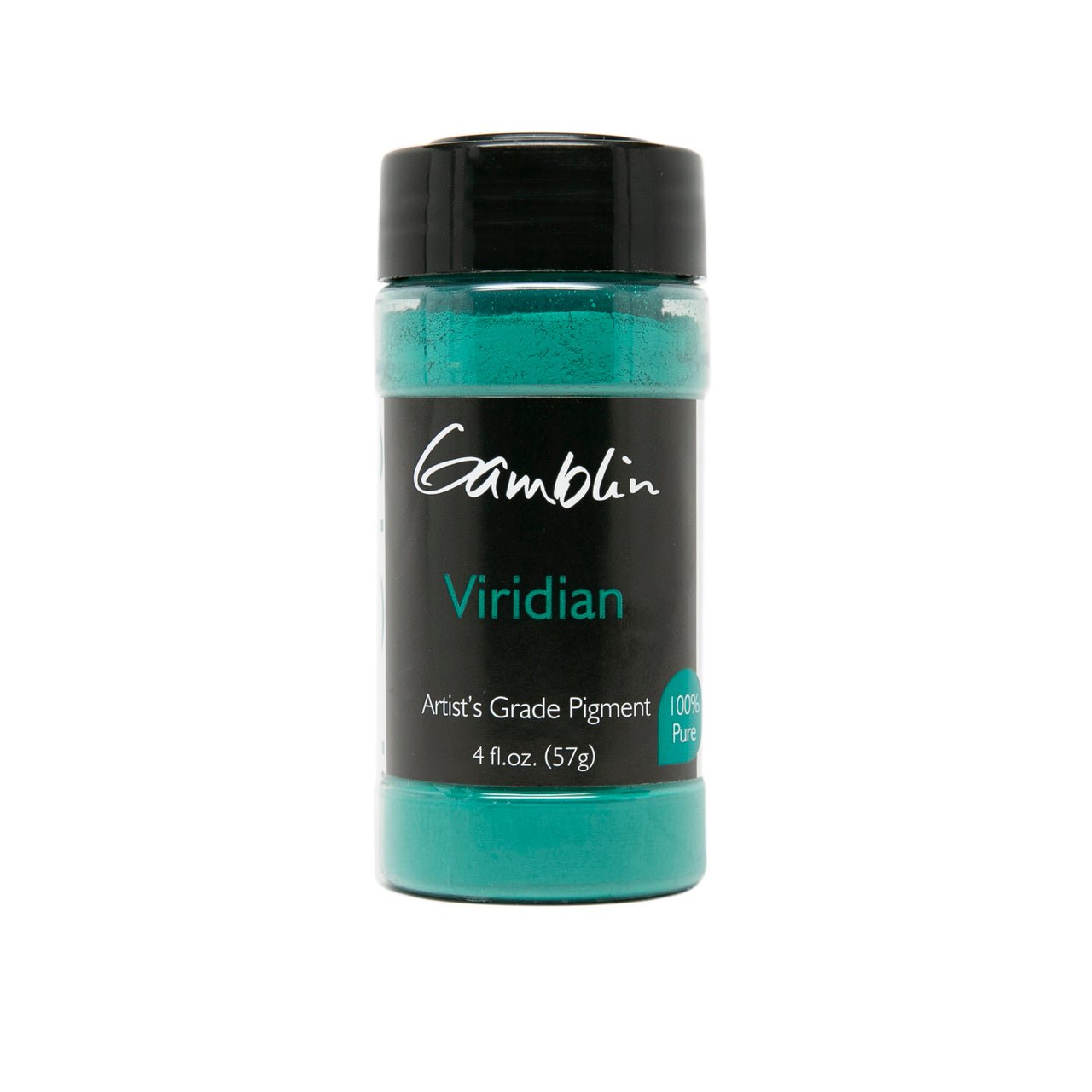 Gamblin Dry Pigment Viridian 4oz (118ml) - merriartist.com