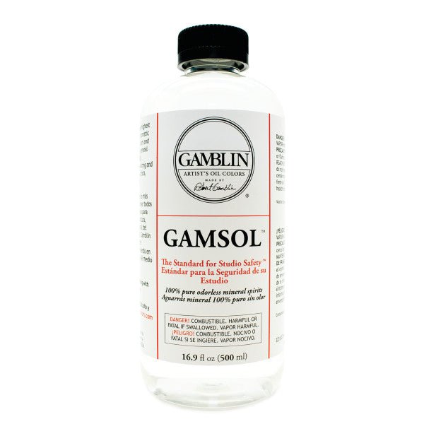 Gamblin Gamsol Odorless Mineral Spirits 16.9 Oz - merriartist.com