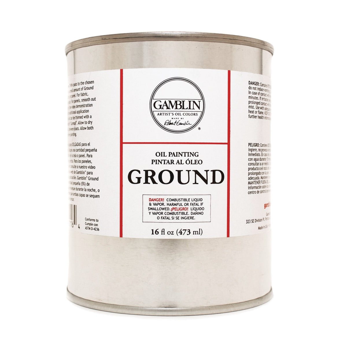 Gamblin Ground for Oils 16 fl. oz. - merriartist.com
