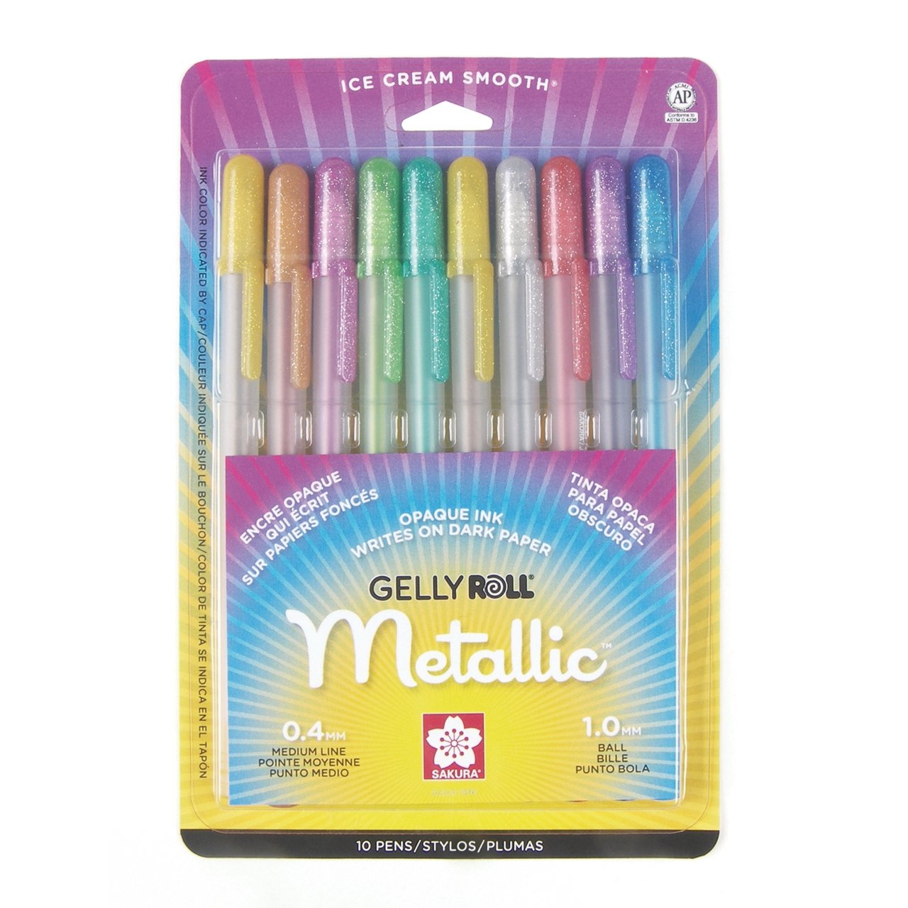 Gelly Roll Metallic Medium Point Pen Set of 10 - merriartist.com