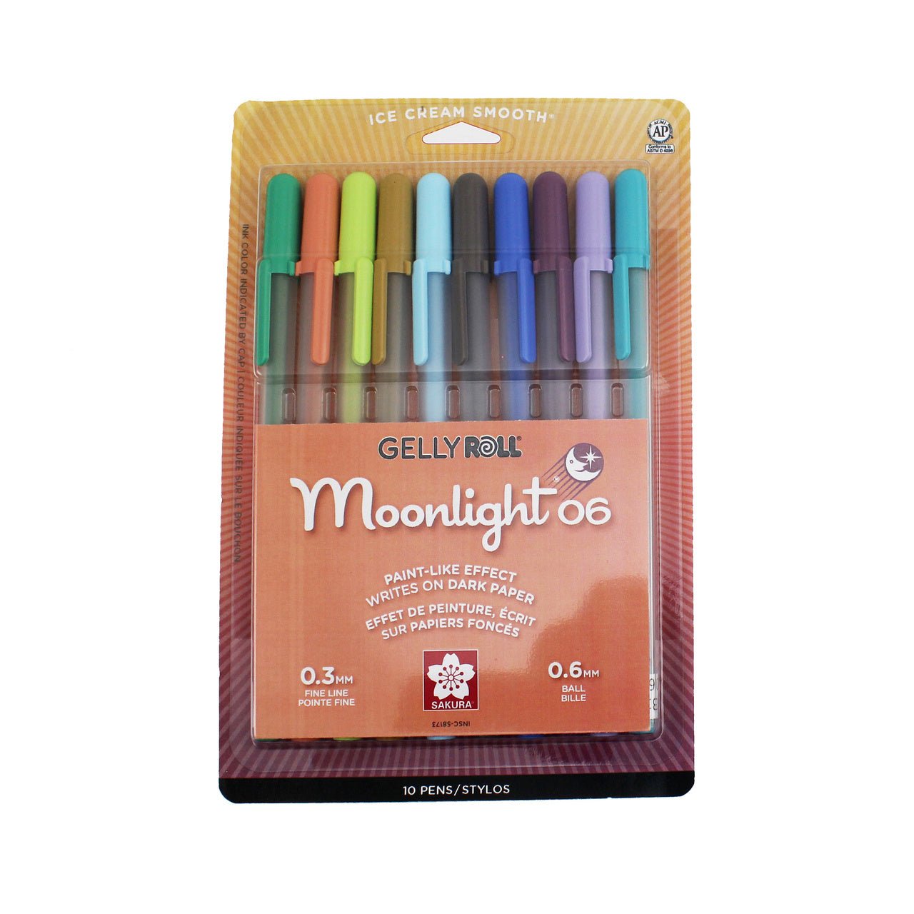 Gelly Roll Moonlight Fine 06 - 10 New Colors Set - merriartist.com