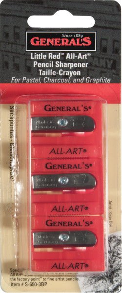 General Pencil Little Red All Art Pencil Sharpener - 3 pack - The Merri Artist - merriartist.com