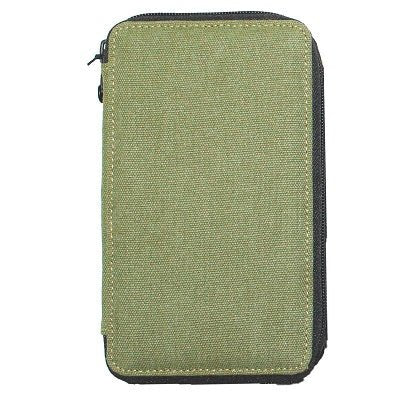 Global Art Canvas Pencil Case 24 Capacity - Olive - merriartist.com