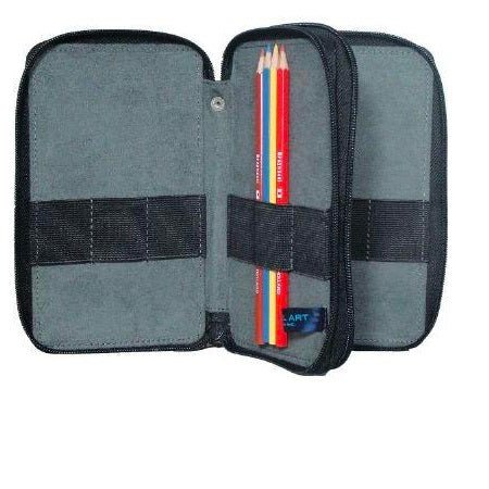 Global Art Canvas Pencil Case 48 Capacity - Denim - merriartist.com