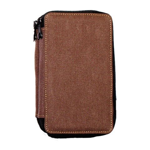 Global Art Canvas Pencil Case 48 - Chocolate - merriartist.com