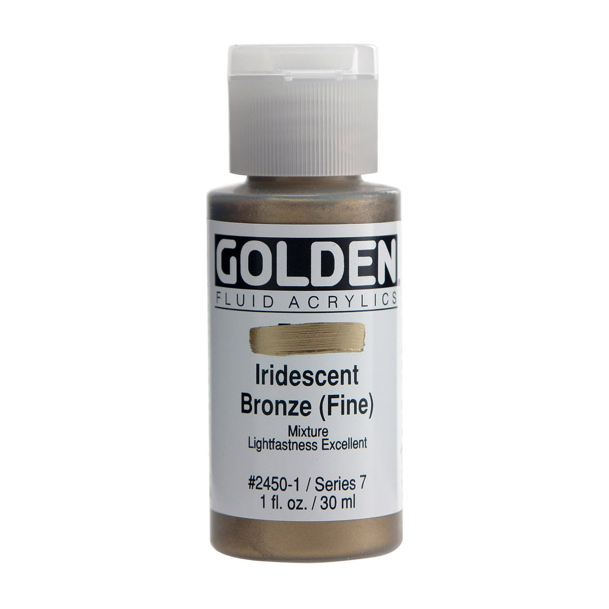 Golden Fluid Acrylic Iridescent Bronze (fine) 1 oz - merriartist.com