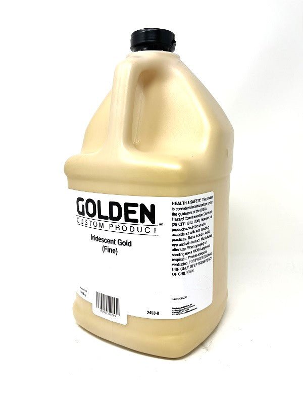 Golden Fluid Acrylic Iridescent Gold (fine) 128 oz - merriartist.com