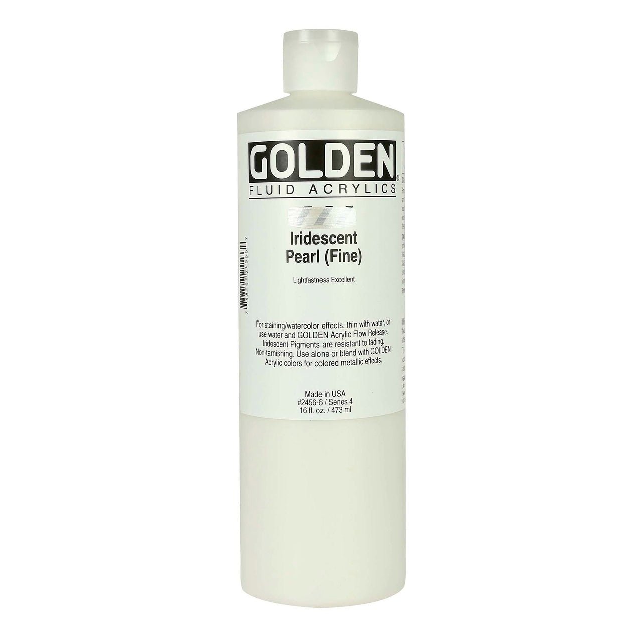 Golden Fluid Acrylic Iridescent Pearl (fine) 16 oz - merriartist.com