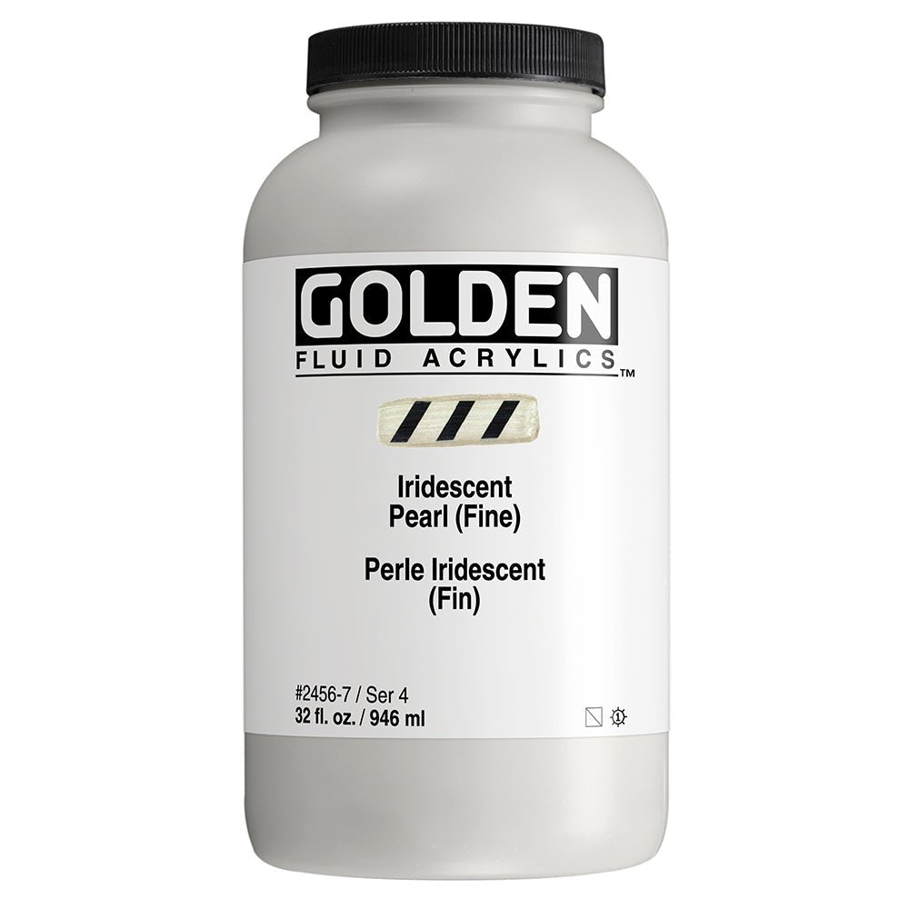 Golden Fluid Acrylic Iridescent Pearl (fine) 32 oz - merriartist.com