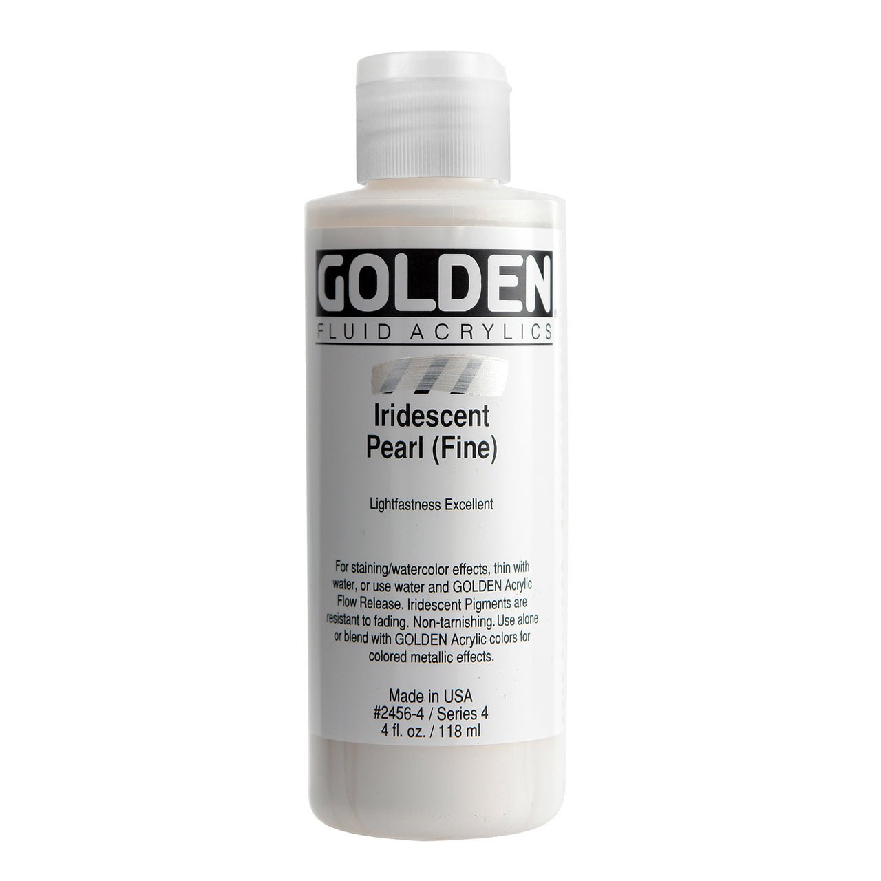 Golden Fluid Acrylic Iridescent Pearl (fine) 4 oz - merriartist.com