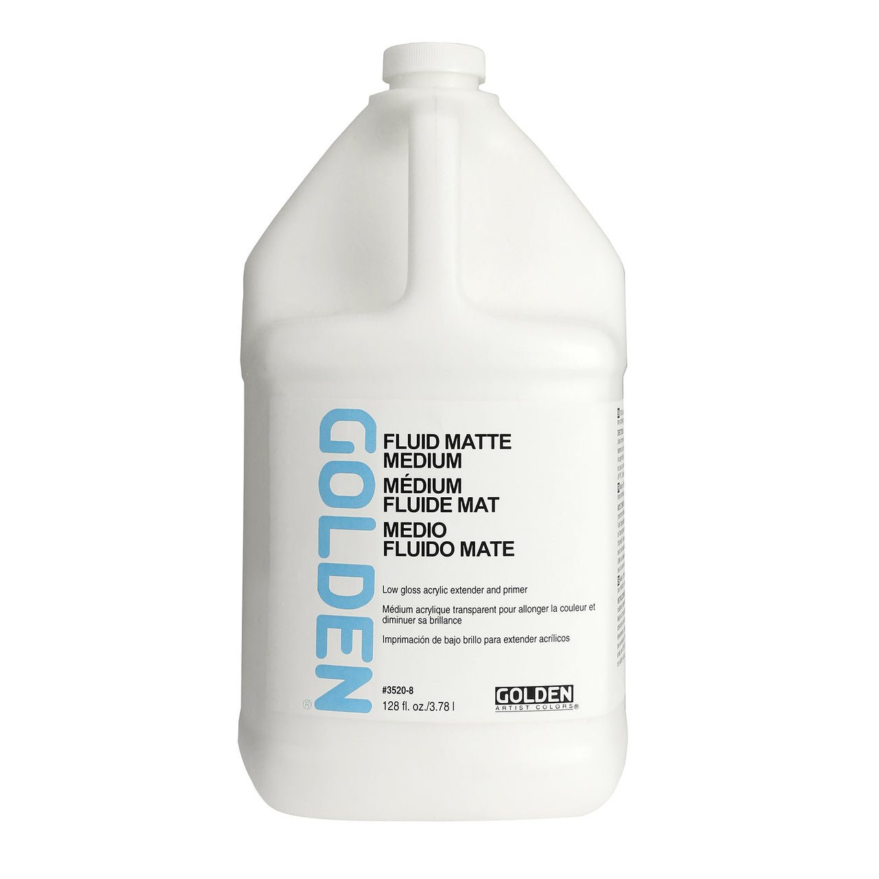 Golden Fluid Acrylic Matte Medium 128 oz - merriartist.com